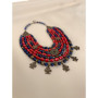 Намисто  "Морська легенда" Корал рубка, Лазурит 6,8,10 мм, 47 см, 7-р