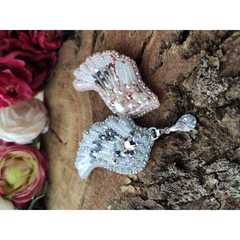 Брошка "Крило ангела" золото