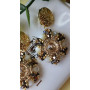 Масивні сережки з кристалів Swarovski ,,Сонячне сяйво ``