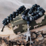Подарунковий набір для військового чотки та браслет з натурального каміння 