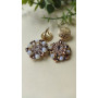 Масивні сережки з кристалів Swarovski ,,Сонячне сяйво ``