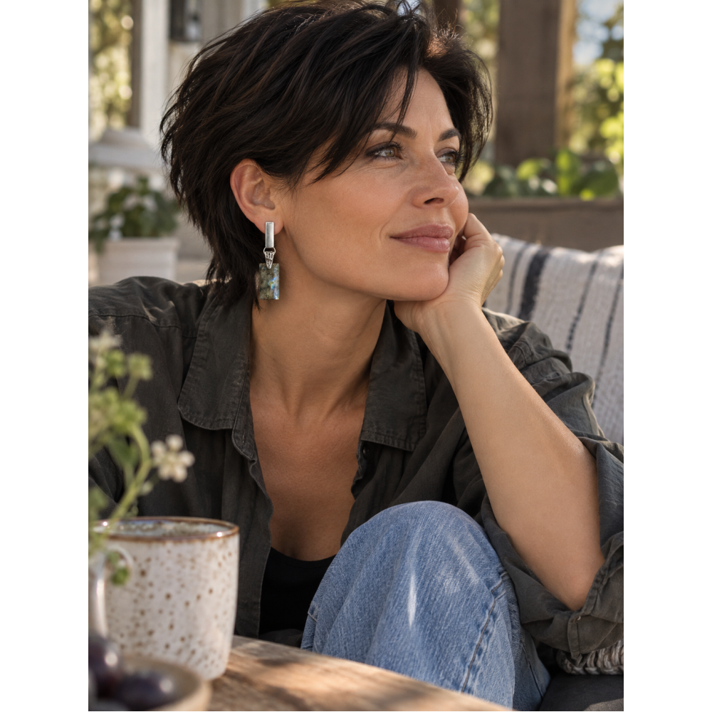 Сережки з лабродором