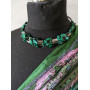 Кольє з малахітом 