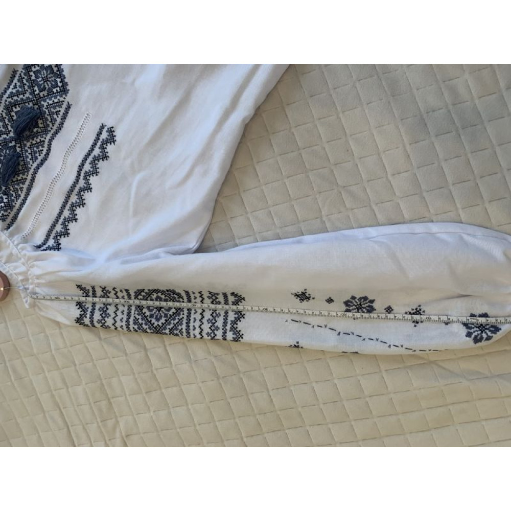 Вишита сорочка «Блакить», ручна робота 