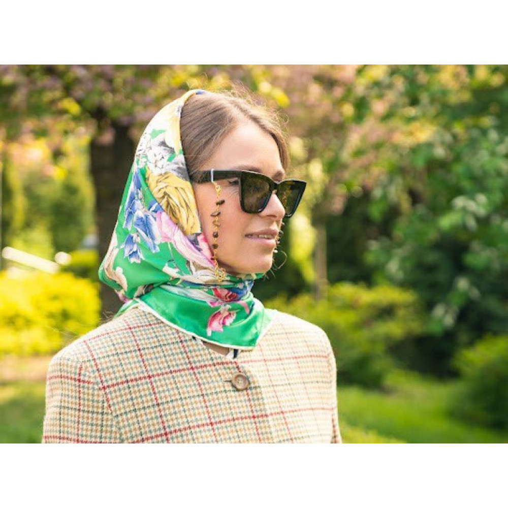 Дизайнерська хустка "Лісова мавка" від бренда My Scarf, подарунок жінці
