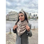 Жіночий 2-сторонній, вовняний бежевий в клітинку "Единбург" від My scarf, на кільцях, снуд, бактус