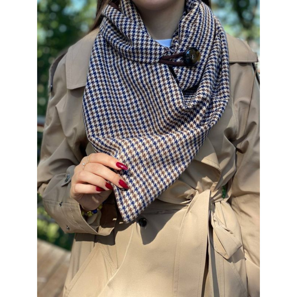 Стильний шарф двосторонній шарф з оригінальною застібкою My Scarf