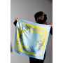 Авторська хустка "Украінські квіти" подарункова упаковка My Scarf