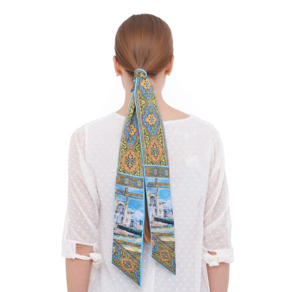 Твіллі, шарфик-краватка, шарф-стрічка My Scarf  "Літній Крим"
