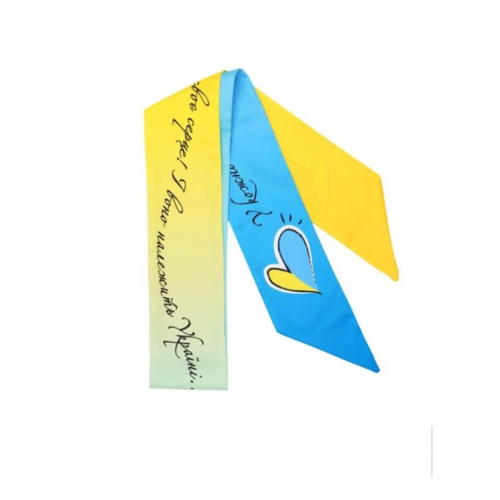 Авторський твіллі двосторонній колекція "Україна в серці" My Scarf
