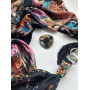 Дизайнерська хустка My Scarf "Різнобарвна галактика" 90 на 90 см