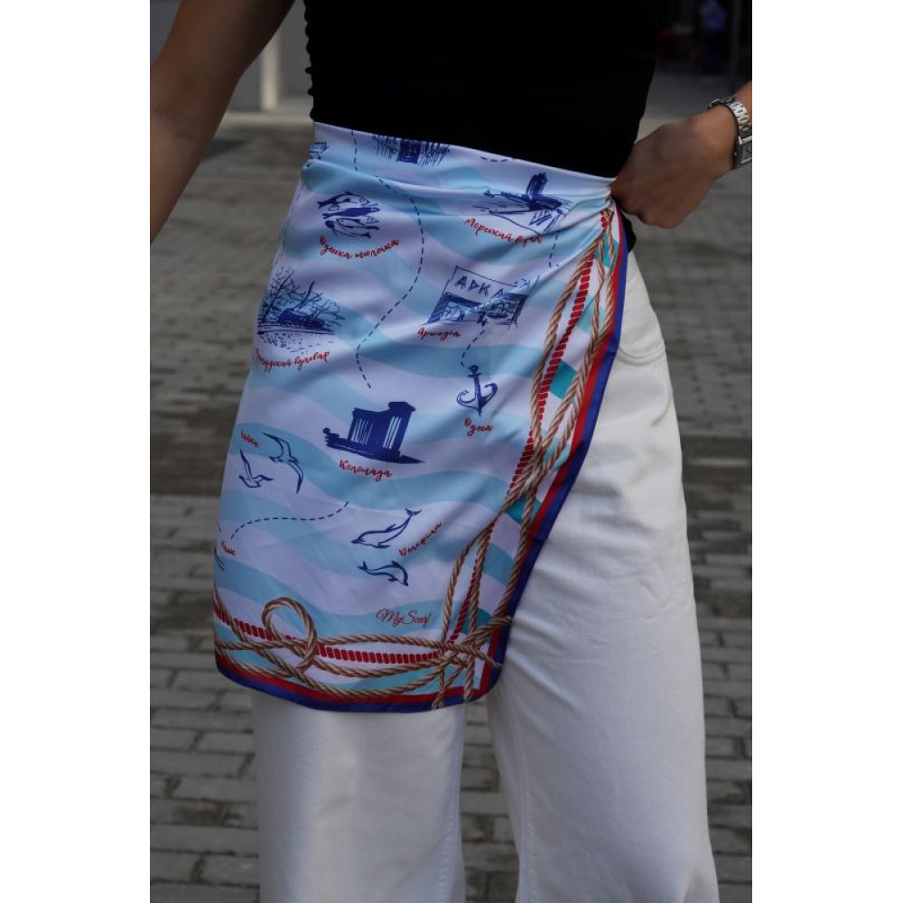 Велика  дизайнерстка хустка , "Моя Одеса"My Scarf
