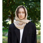 Жіночий світлий бежевий  шарф великий котоновий шарф "Мілан" від My scarf 180 на 60 см