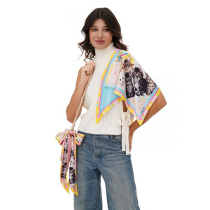 Комплект твилли+ косынка авторский двусторонний Милые котята от Myscarf 3D