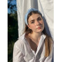 Блакитний атласний обруч від MyScarf