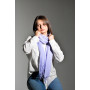 Бавовняний ніжно фіалковий теплий шарф від бренду MyScarf