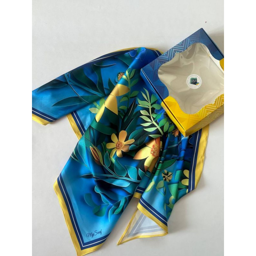 Хустка авторська My Scarf "Квітка Незламності" колекція Украіна