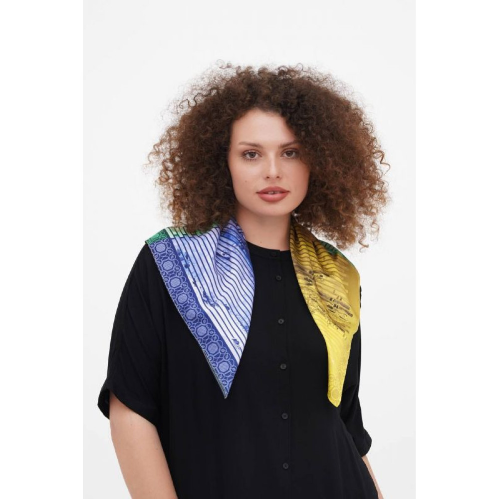 Дизайнерська хустка "Київ. Вид на Дніпро" от бренда My Scarf