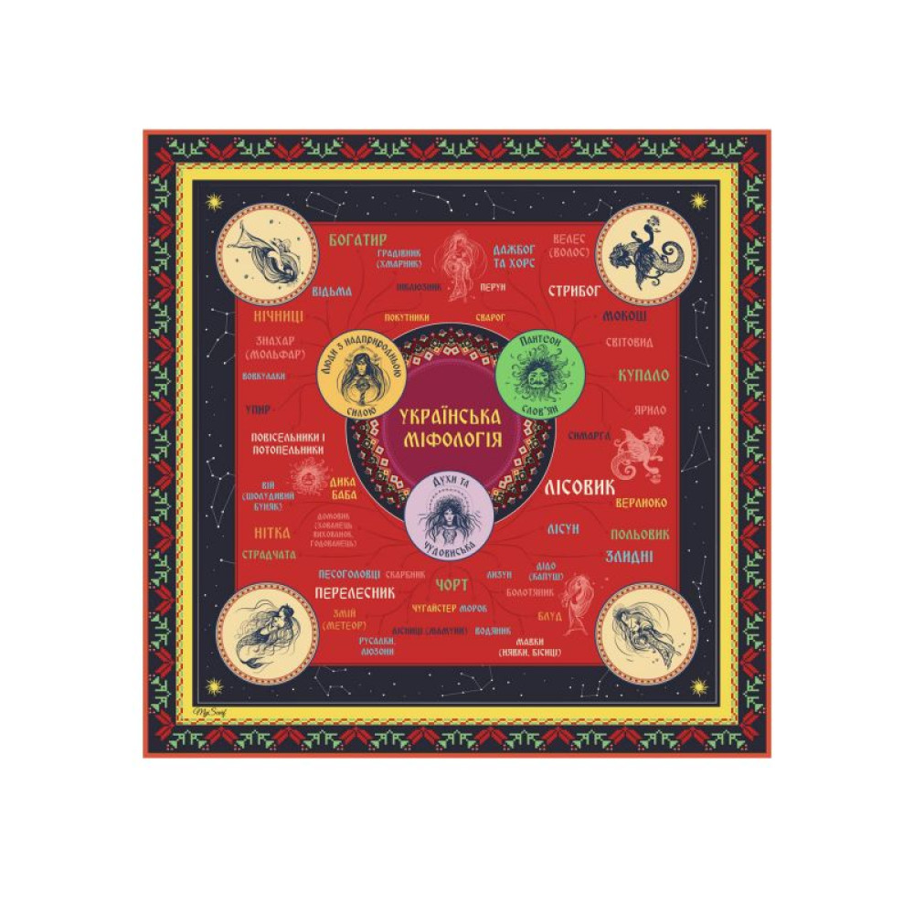 Хустка авторська My Scarf Українська міфологія 