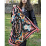 Велика дизайнерська хустка My Scarf "Косові мотиви" 90 на 90 см