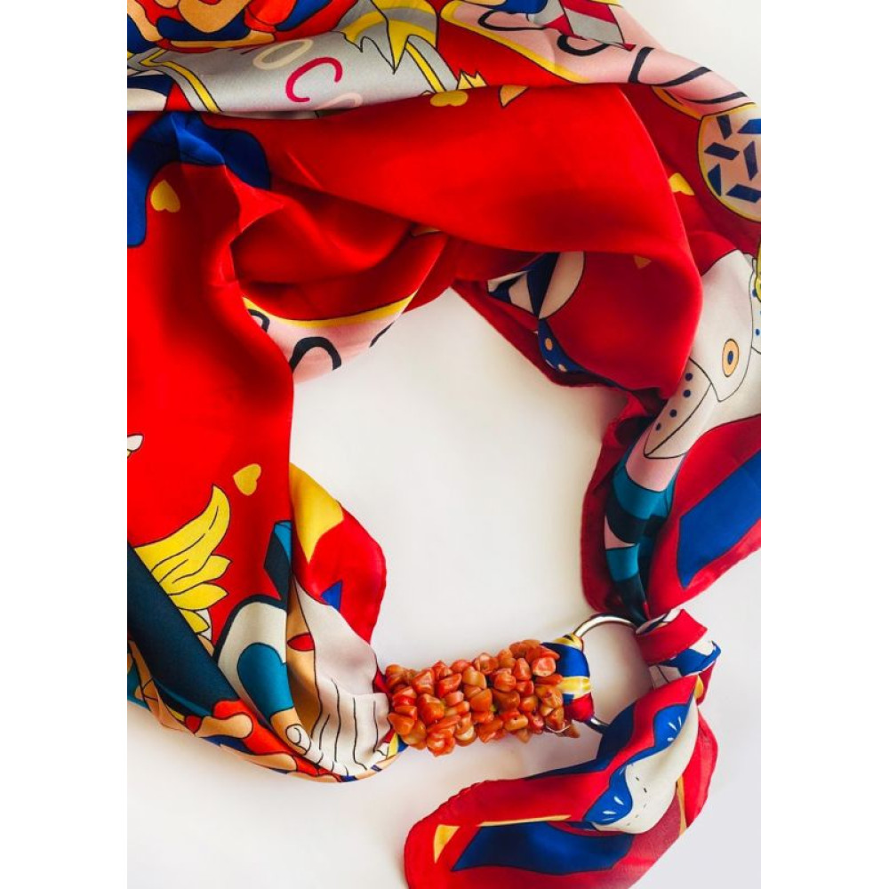 Шовкова хустка my scarf "Яскравий сполах", шийна хустка