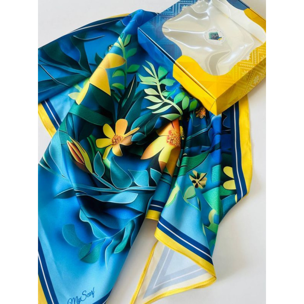 Хустка авторська My Scarf "Квітка Незламності" колекція Украіна