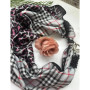 Дизайнерська шовкова хустка My Scarf "Багіра" 90 на 90 см, оздоблена камінням