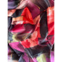 Дизайнерська шовкова хустка My Scarf "Серце красуні" 90 на 90 см прикрашений  натуральним коралом