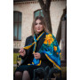 Дизайнерська яскрава хустка "Квіти України" MyScarf 90 на 90 см