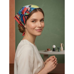 Дизайнерська косинка "Містичний джаз" My Scarf, 70 см на 70 см на 100 см