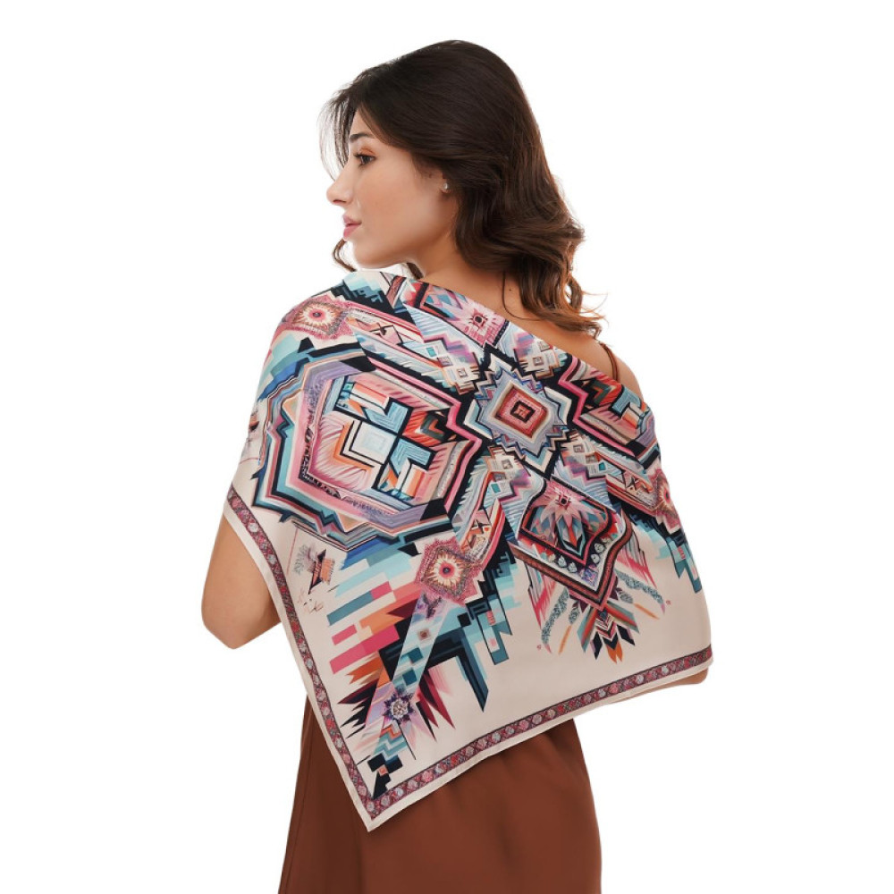 Дизайнерська велика хустка "Матриця долі" My Scarf 90 на 90 см
