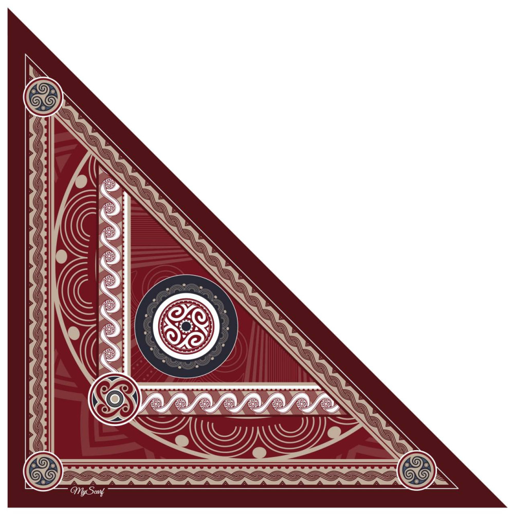 Дизайнерська косинка "Трипілля" My Scarf,  70 см на 70 см на 100 см