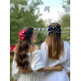 Стильний чорний бант у білий горошок від My Scarf