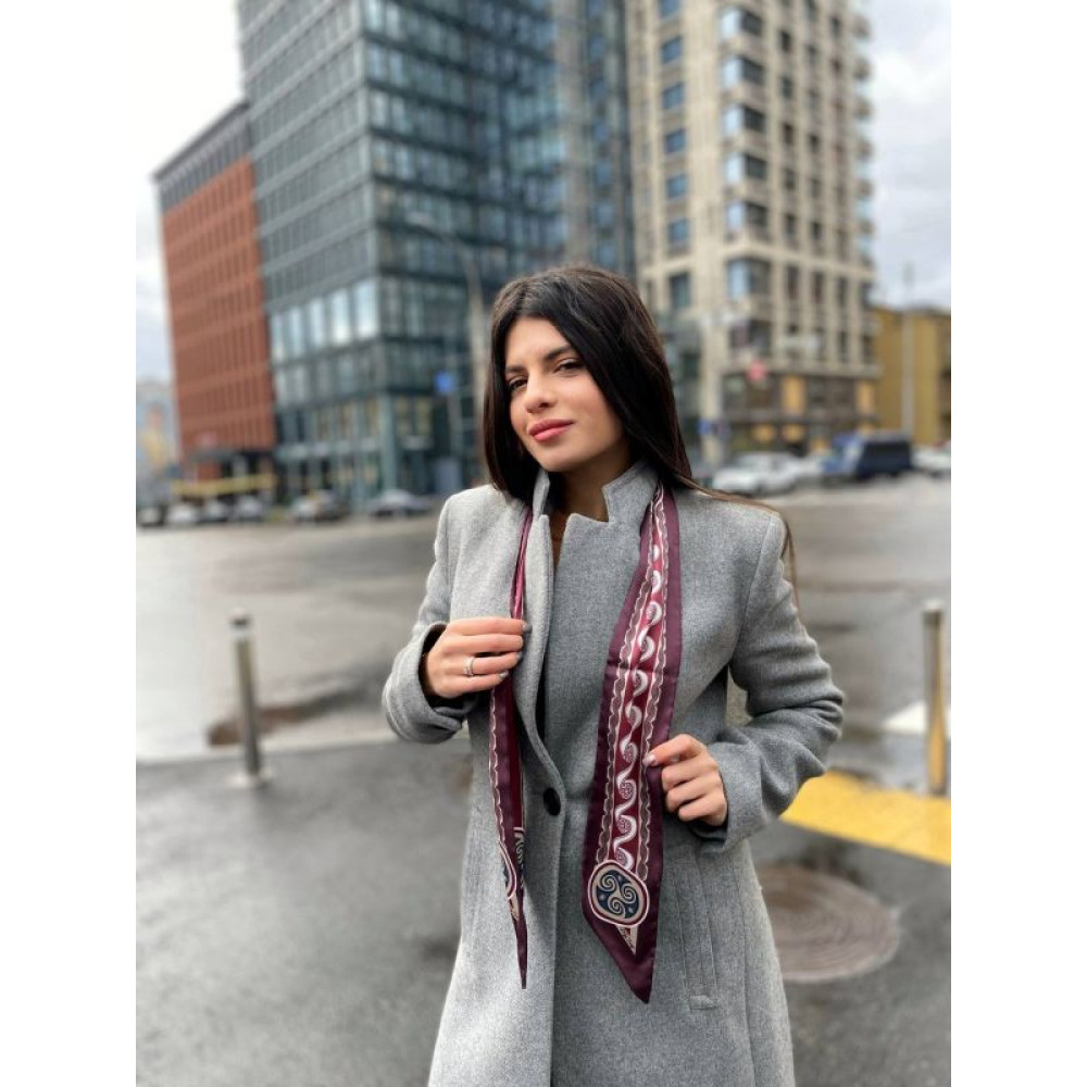 Дизайнерський  твіллі з патріотичним принтом "Трипілля " My Scarf