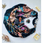 Дизайнерська хустка My Scarf "Різнобарвна галактика" 90 на 90 см
