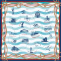 Велика  дизайнерстка хустка , "Моя Одеса"My Scarf