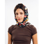 Велика дизайнерська хустка My Scarf "Карпатська зірка" 90 9 см золото