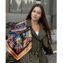 Велика дизайнерська хустка My Scarf "Карпатська зірка" 90 9 см золото