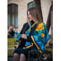Дизайнерський брелок-платок "Квіти України" MyScarf