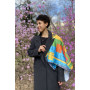Дизайнерська хустка "Силует" My Scarf, 90 см на 90 см