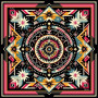 Велика дизайнерська хустка My Scarf "Косові мотиви" 90 на 90 см