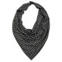 Теплий чоловічий вовняний 2-х вбудований шарф My Scarf, сірий на ґудзику "Единбург"
