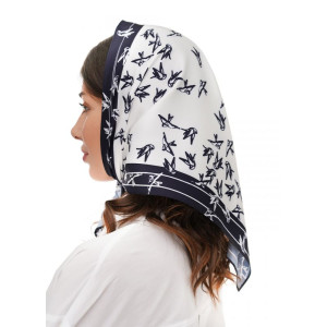 Косынка дизайнерска "Ласточки на черном" от My Scarf