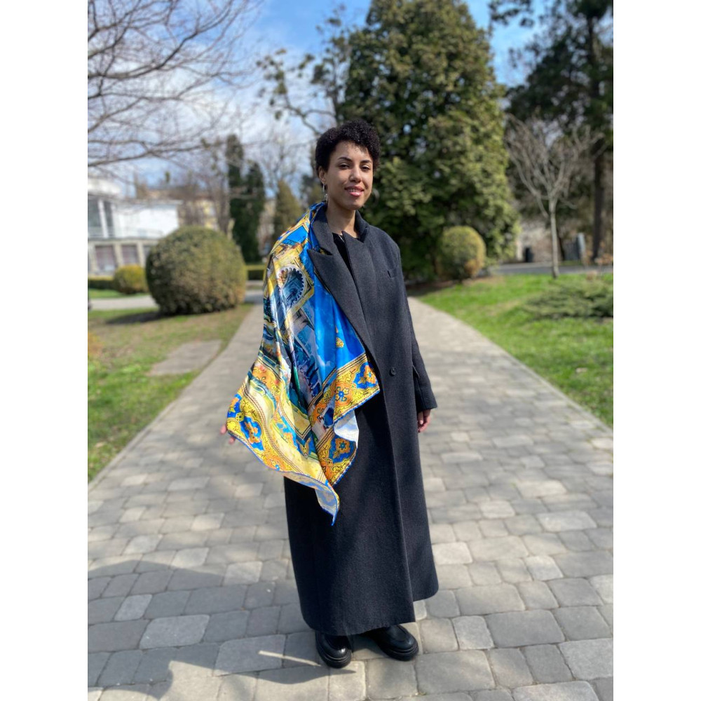 Дизайнерська хустка "Мій Крим" My Scarf, 90 см на 90 см