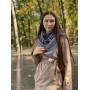 Шарф теплий сірий трикотаний My Scarf двосторонній унісекс, 100х100х150 см