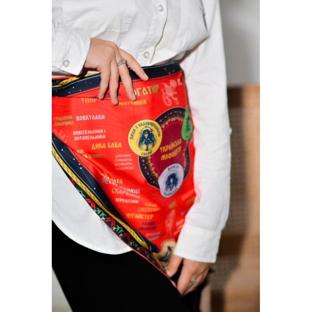 Авторська косинка-бандана "Міфологія України" +подарункова упаковка My Scarf