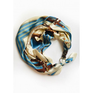 Хустка "Блакитна димка" My Scarf, шийна хустка, подарунок жінці!