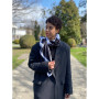 Дизайнерська хустка "Янголи та демони" My Scarf, 90 см на 90 см