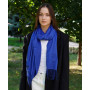 Жіночий яскравий синій шарф, великий котоновий шарф "Мілан" від My scarf 180 на 60 см