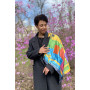 Дизайнерська хустка "Силует" My Scarf, 90 см на 90 см